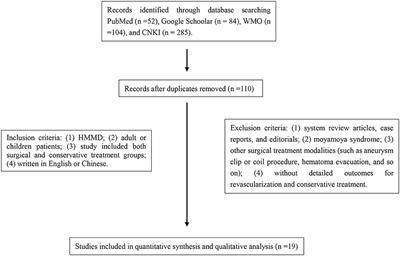 Comparison of revascularization and conservative treatment for hemorrhagic moyamoya disease in East Asian Countries: a single-center case series and a systematic review with meta-analysis